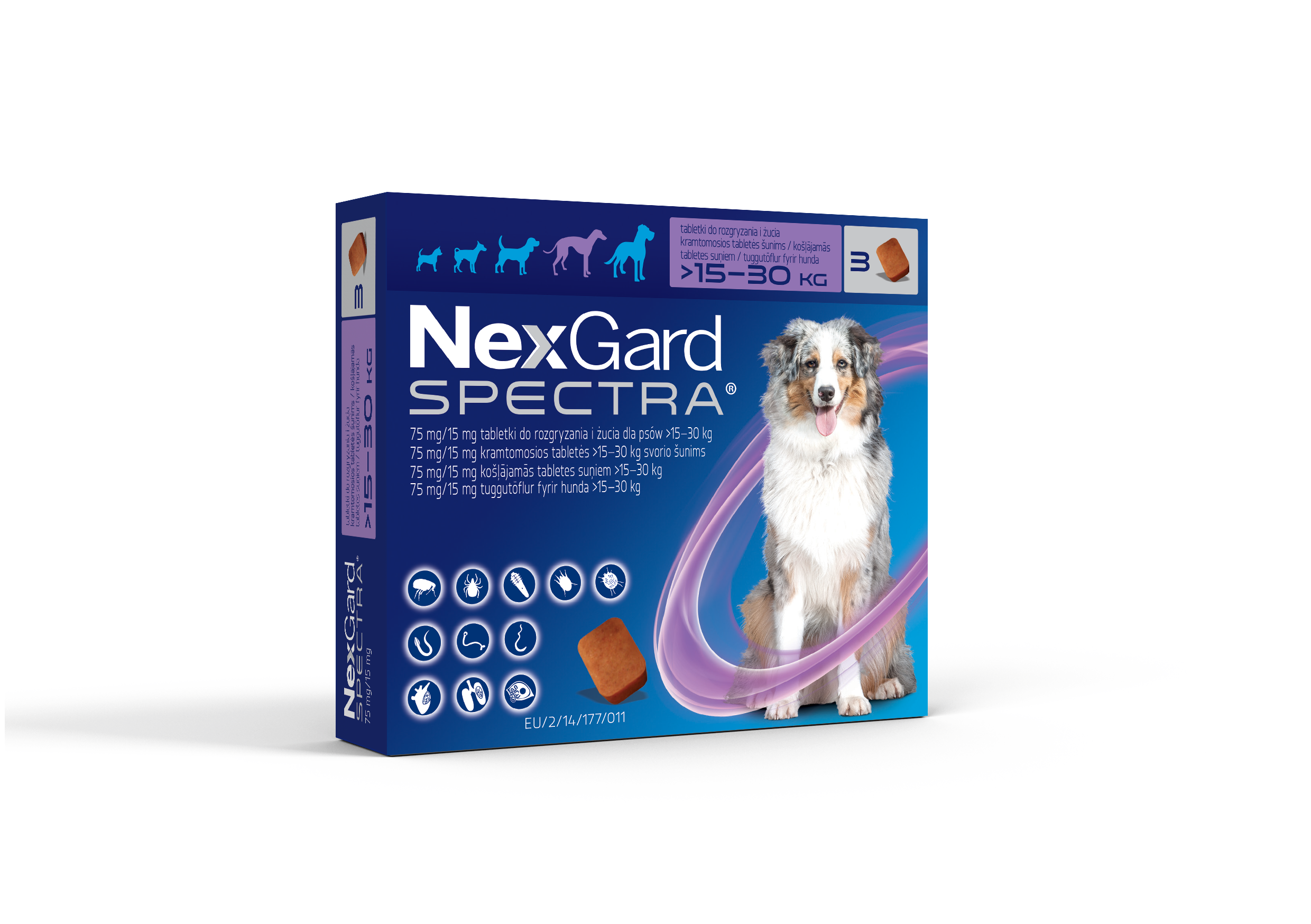 NEXGARD SPECTRA PIES 15-30KG L 3TABL. DO ŻUCIA