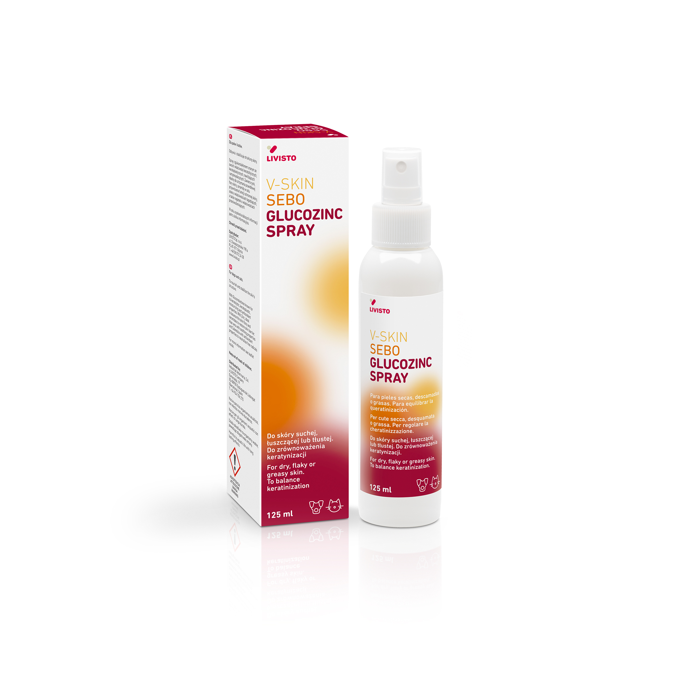 V-SKIN SEBO GLUCOZINC SPRAY 125ML