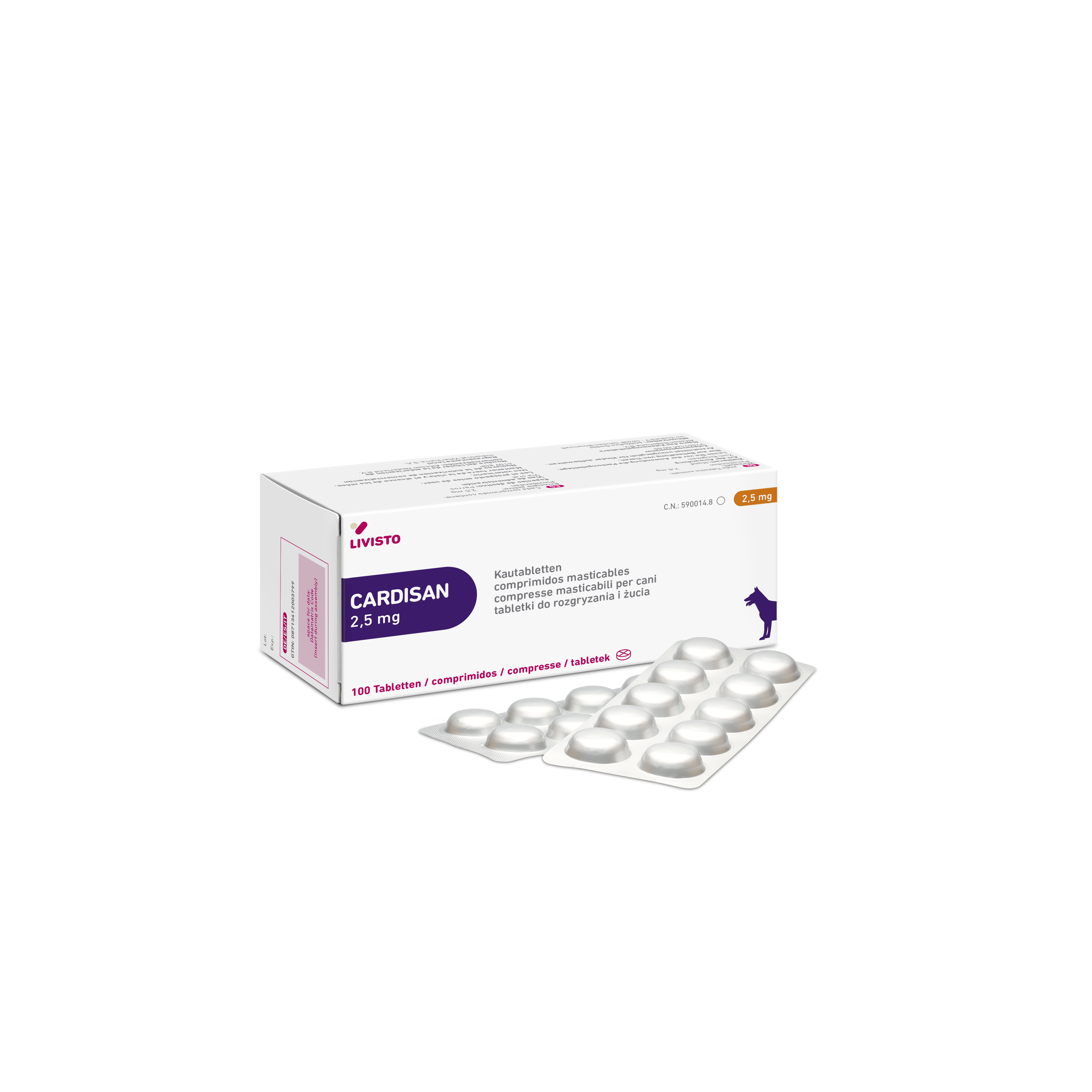 CARDISAN _2,5MG 100TABL.
