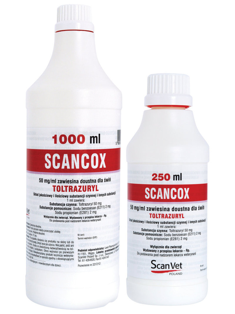SCANCOX 50MG/ML 250ML ZESTAW 5+1