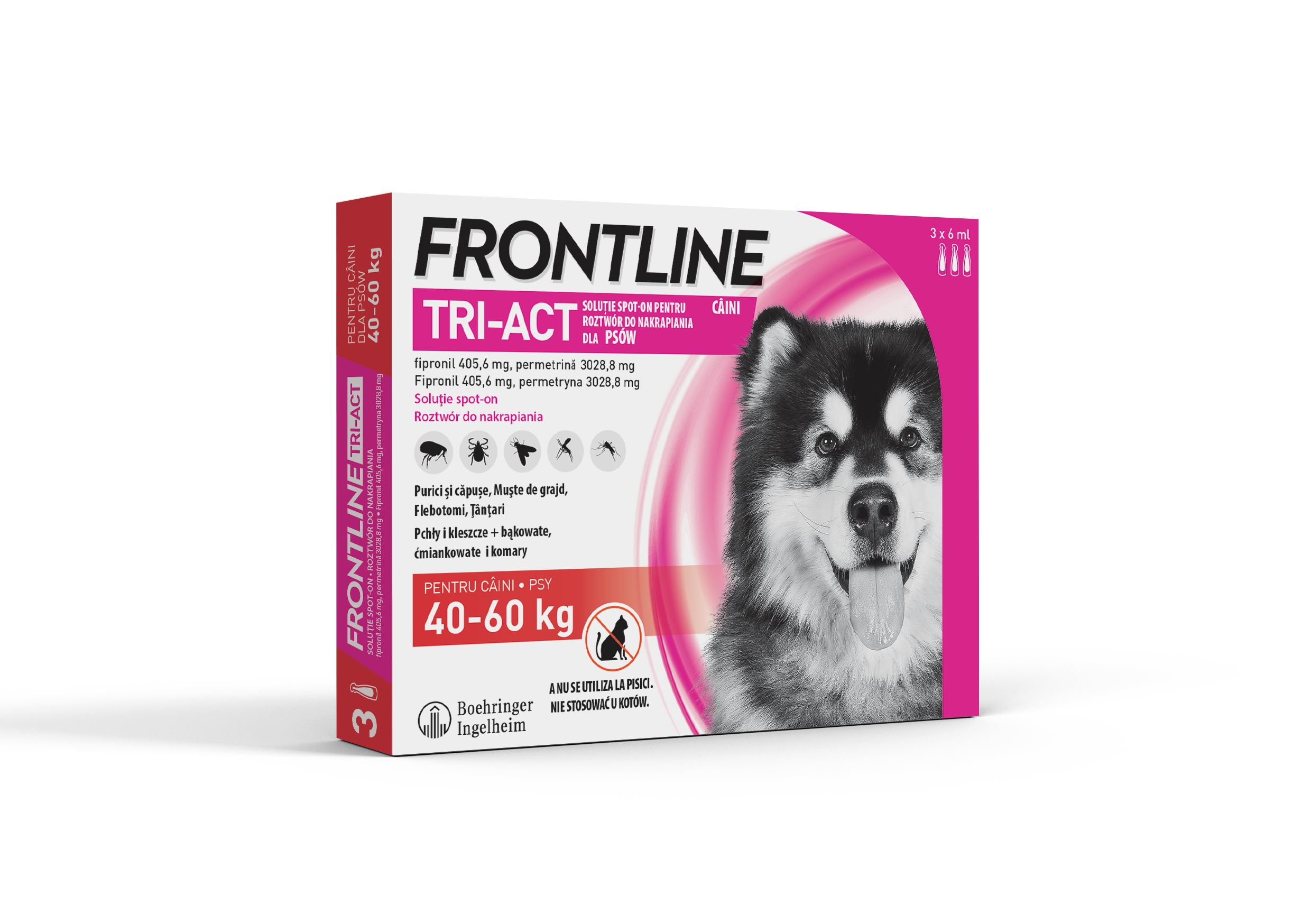 FRONTLINE TRI-ACT PSY 40-60KG XL 3PIPETY