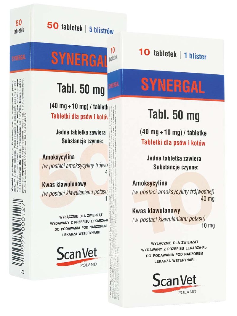 SYNERGAL _50MG 100TABL. ZESTAW 5+1