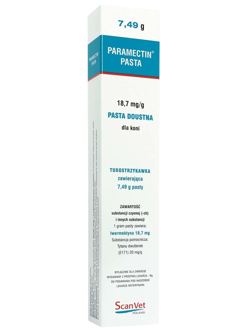 PARAMECTIN PASTA 7,49G ZESTAW 5+1