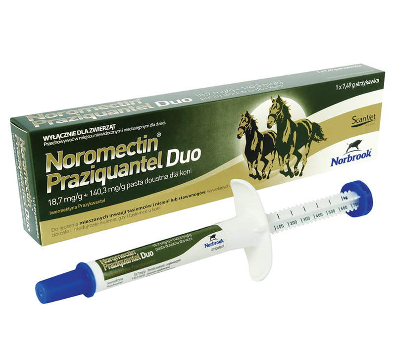 NOROMECTIN PRAZI DUO 7G ZESTAW 11+1